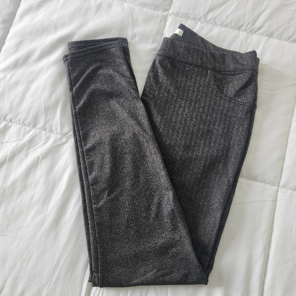 LAUREN CONRAD Black and Gray Leggings